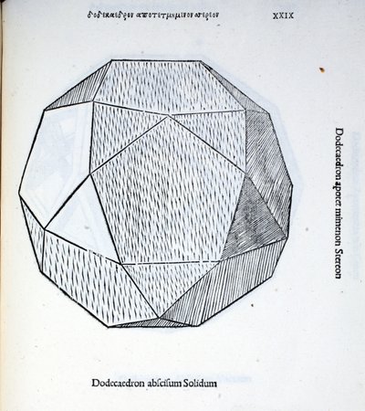 Dodecaedron abscisum solidum, Illustration aus 